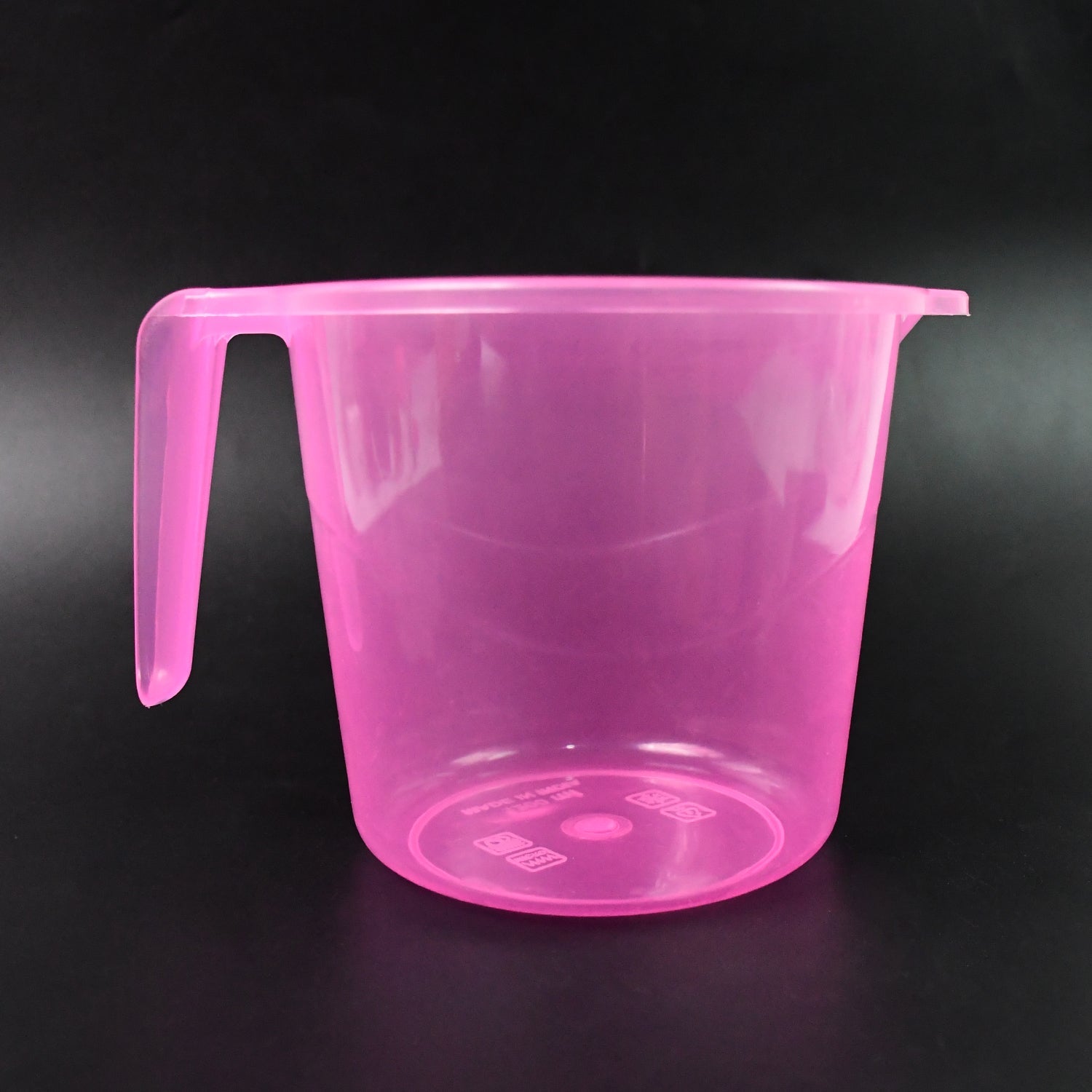 Plastic Round Transparent Bath Water Mug (1 Pc / 1200 ML / Mix Color) Plastic Round Transparent Bath Water Mug (1 Pc / 1200 ML / Mix Color)